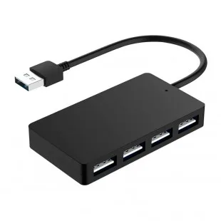 Hub Sate A-HUB13 4 Portas 2.0 Negro