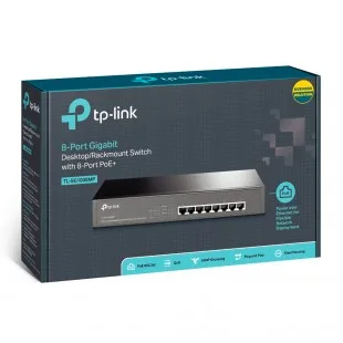 Switch Tp-link 08P P POE Rack PoE+RACKMOUNT