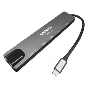 Hub Sate A-HUBC54 8EN1 PD100W RJ45+SD+TF+USB Type-c