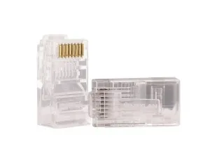 Conector RJ45 CAT5E Trasnparente