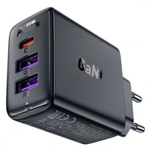 Acefast A57 35W Usb-a X2 Negro