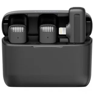 Lapela Ulanzi DUO J12 Lightning WIFI Negro