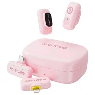 Hollyland Microfone Lark A1 Combo Light/usb-c Rosa