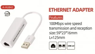 Adaptador Sate A-HUB42 USB 2.0 Blanco
