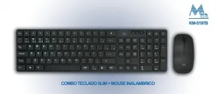 Mtek KM-5197B Inalámbrico 1200DPI Negro