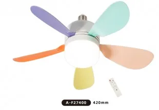 Ventilador Sate C/luminaria E27 30W C/control 256V