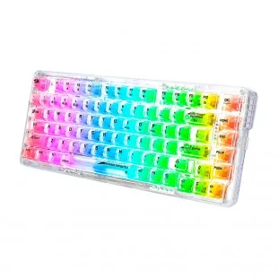 Redragon K649CT-RGB-PRO Mecanico Crystal Wileress/usa Transparante
