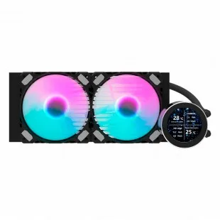 Water Cooler Aigo Darkflash DN240S Nebula C/ Display Negro
