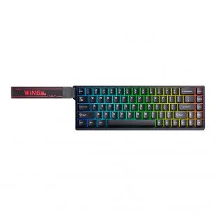 Aula WIN68HE RGB Mec. C/Cable Black+black Negro