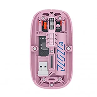 Sate A-773G 2.4G+BT Inalámbrico Trasnp Rosa