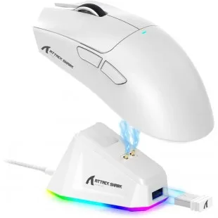 Attack Shark X11 1K WIRED+2.4G+BT Blanco