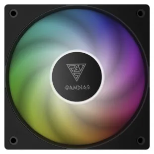 Ventilador Gamdias Notus ARGB PWM Black*g 1 Negro