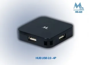 Hub Mtek HB-420 4 Portas 2.0 Negro