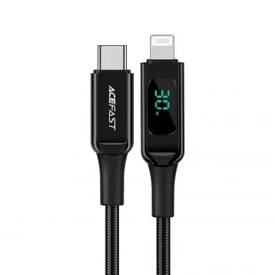 Acefast C6-01 Usb-c para Lightning 1.2M Negro C6-01