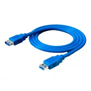 Cable USB Extensor 2M 3.0 Macho-macho Azul
