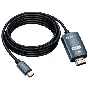 Cable Usb-c para HDMI Devia 2M Negro