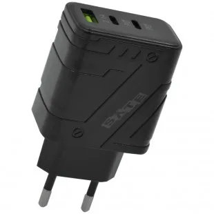 Sate A-CC1201 Adapter Usb+usb-c 12W Negro