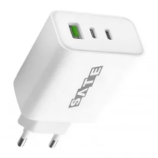 Sate A-CC2002 Adapter Usb+usb-c 20W Blanco