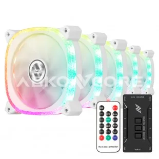 Ventilador Abkoncore CF120 Spectrum 5EN1 RGB Wht*g Blanco