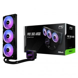 Water Cooler Asrock PRO Series 360ARGB Black*g BAAGA6 Negro