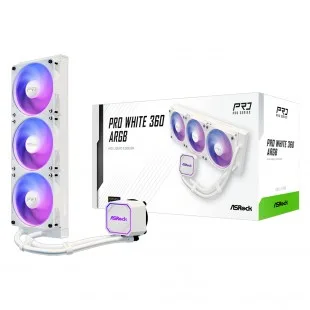 Water Cooler Asrock PRO Series 360ARGB White*g WAAGA6 Blanco