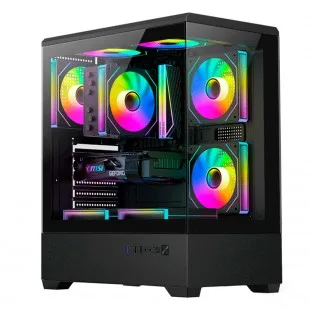 FTX PCC-G9BK Vidrio Temp 3FAN ATX Negro