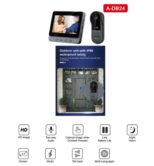 Sate A-DB24 Smart Home Externo Waterproof Negro