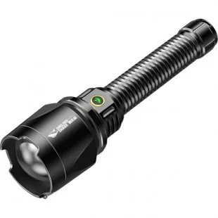 Lanterna Smiling Shark Flashlight C/bateria Cable Negro
