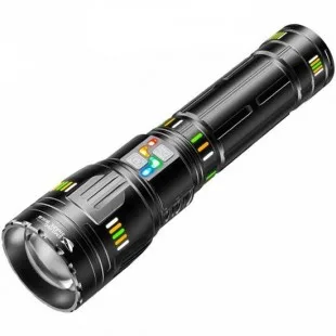 Lanterna Smiling Shark Multi Funcion C/bateria Negro SD-5996