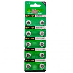 Pila Tianqiu Alkalina Pack 10 AG11/LR721H/362A