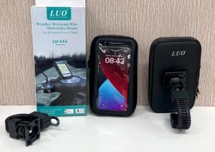 Soporte para Celular LUO Motorbike Negro