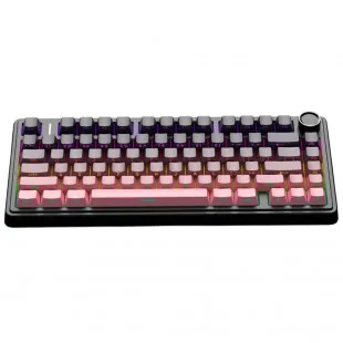 Aula F75 RGB Meca Inalámbrico C/Cable Rosa