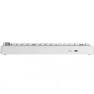 Aula F75 RGB Meca Inalámbrico C/Cable Blanco White