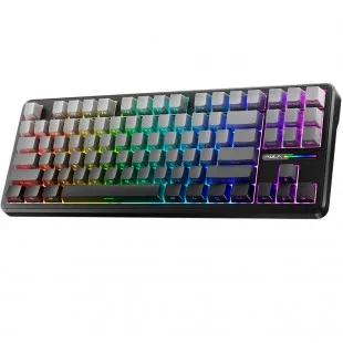 Aula F87 PRO RGB Meca. Inalámbrico Gris