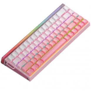 Aula Hero 68HE RGB Mec.wireless C/Cable Rosa