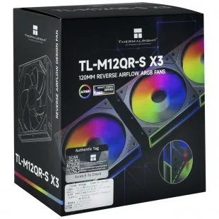Ventilador Thermalright TL-M12QR-S X3 ARGB Reverse Negro