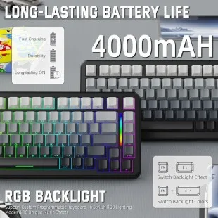 Attack Shark M86 RGB WIRED+2.4G+BT Moonlit NIG
