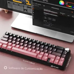 Attack Shark X66 Mec. 2.4G+BT+WIRED RGB