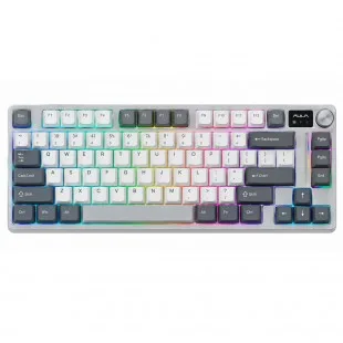 Aula F99 Mec. Wired RGB Light Blanco Grey