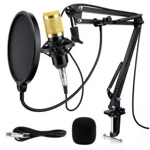 Microfone Vedo BM800USB Profissional Soporte Negro