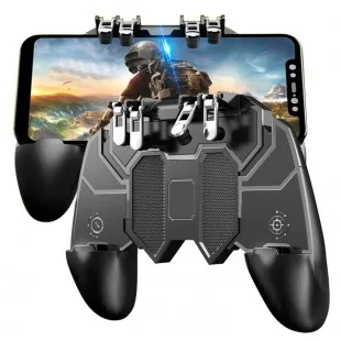 Controle Gamer Mobile 4 Gatilos Pubg Negro