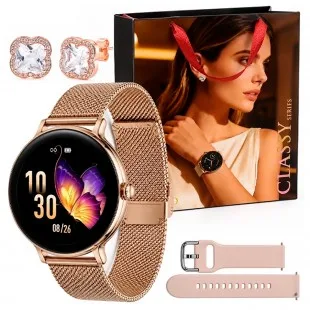 G-tide Q2 PRO Gold+brinco/puls Pulseira Dorado