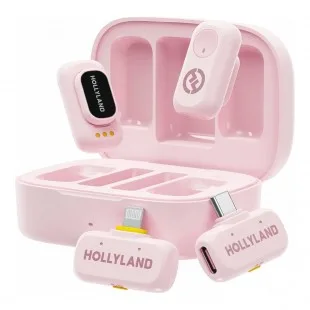 Hollyland Microfone Lark A1 Combo Light/usb-c Rosa