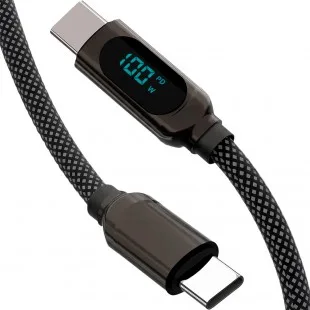 Smartfy FCC06B Usb-c con Disp. 60W Negro