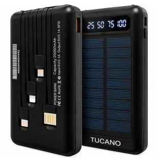 Cargador Port. Tucano Smart Powerbank 20000MAH Negro