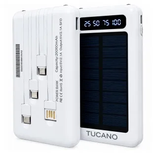Cargador Port. Tucano Smart Powerbank 20000MAH Blanco