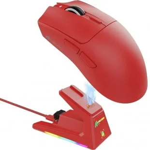 Attack Shark X11 1K WIRED+2.4G+BT Rojo