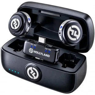Hollyland Microfone Lark M3 Combo 2TX&1RX Gris