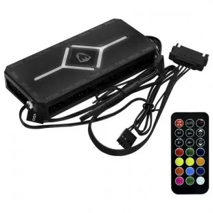 Controlador Sate ARGB ACB-5 9X3PIN 9XPWM Negro