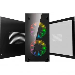 Gamemax Stratos Mini ITX ARGB Negro